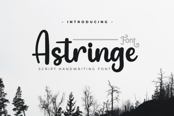 Astringe: A Handwritten Font for Crafters