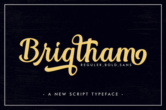 Brigtham: A Bold Handwritten Typeface for Editorial Design