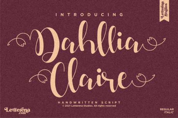 Dahllia Claire: A Bold Script Font for Digital Design
