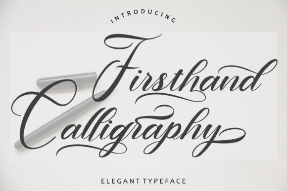 Firsthand Calligraphy: A Handwritten Font for Crafters