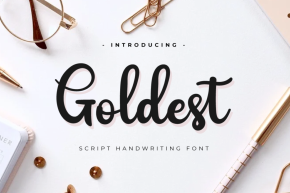 Goldest: A Bold Handwritten Font for Editorial Design