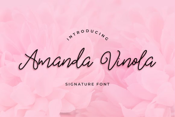 h1 Amanda Vinola: A Delicate Handwritten Font for Editorial Design