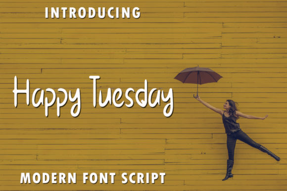 Happy Tuesday: A Handwritten Font for Editorial Design
