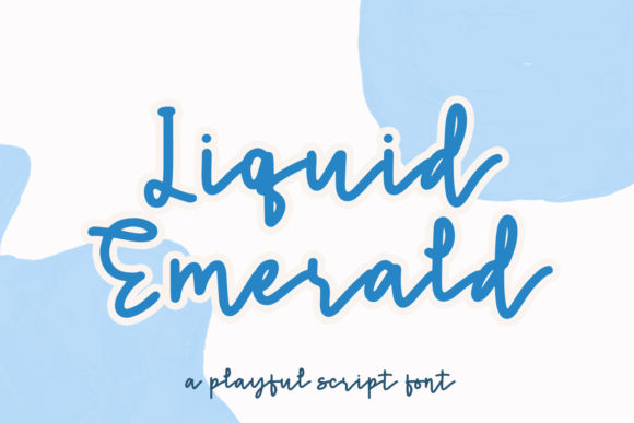 Liquid Emerald: A Handwritten Font for Crafters