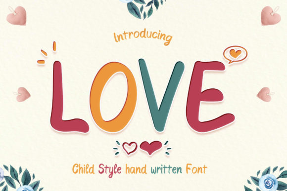Love Font: A Playful Typeface for Web Design