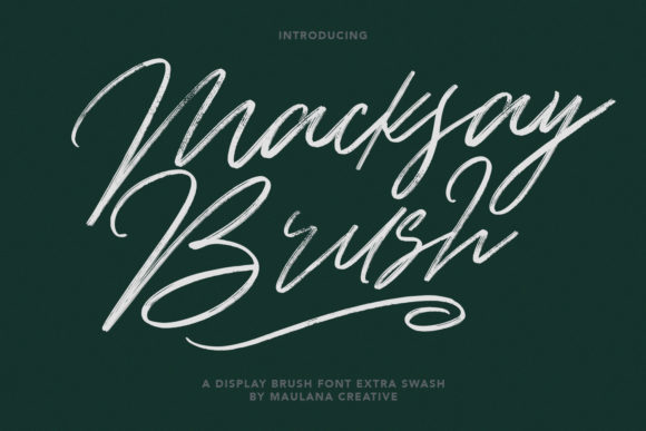 Macksay Font: A Romantic Script for Crafters