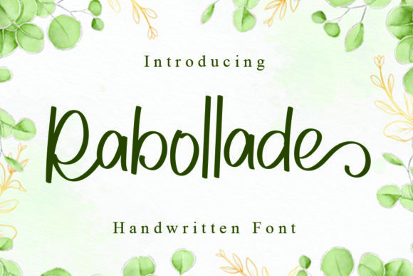 Rabollade: A Handwritten Font for Makers