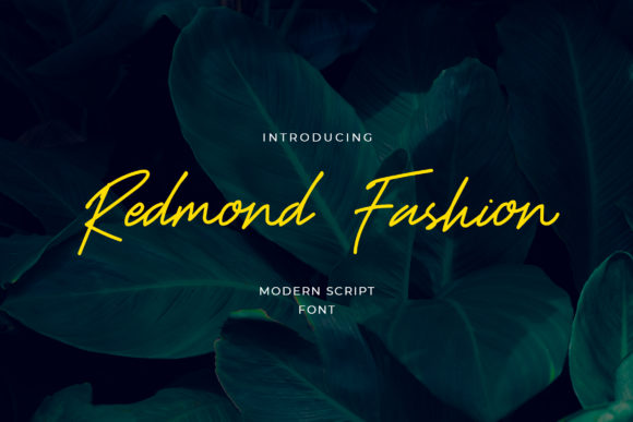 Redmond Fashion: A Stylish Script Font for Crafters