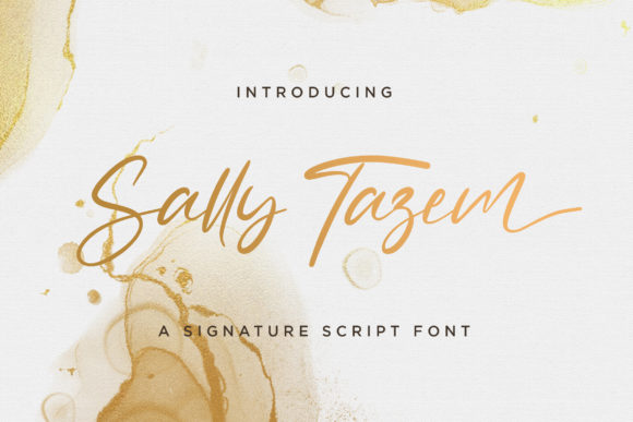 Sally Tazem: A Fresh Handwritten Typeface for Modern Brands