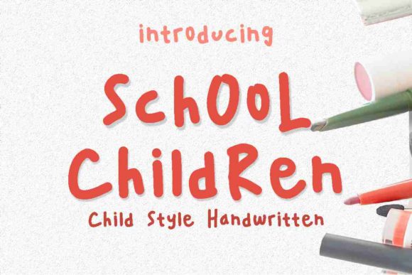 School Children Font: A Playful Typeface for Crafters