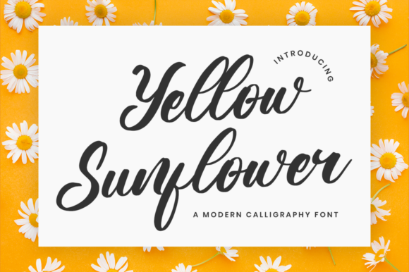 Yellow Sunflower: A Warm Handwritten Font for Makers